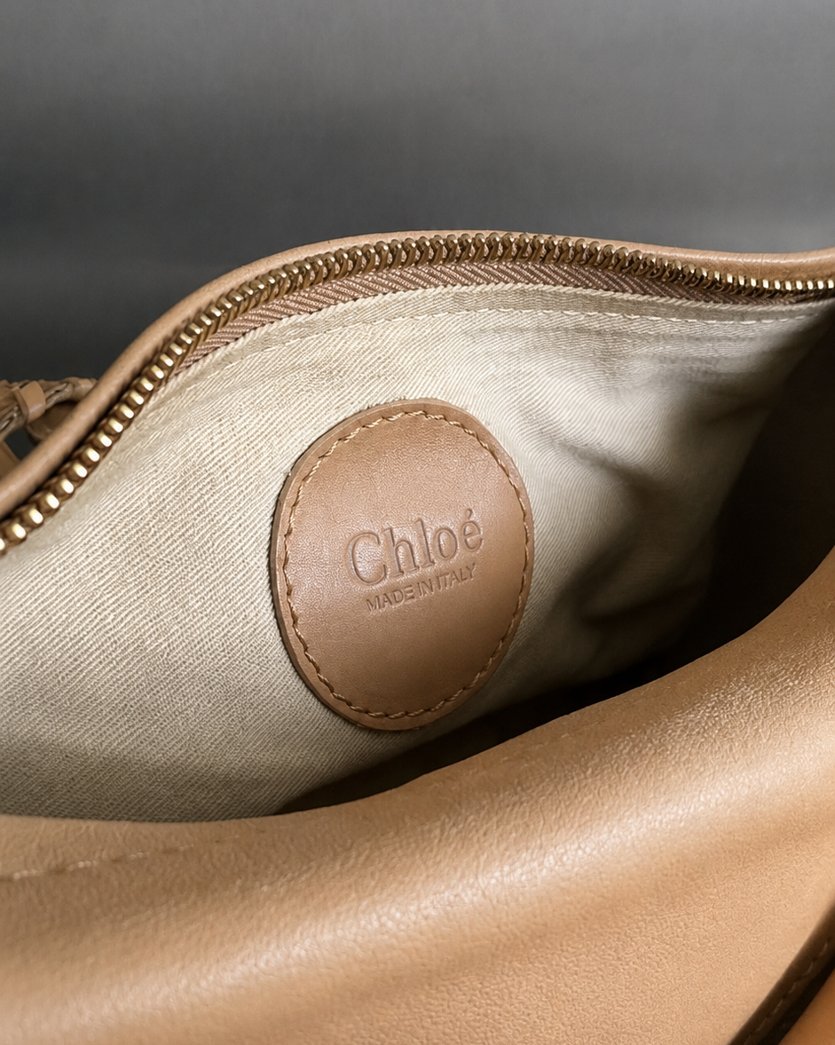 2000s Chloe Gold Silverado Python Bag by Phoebe Philo