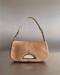 Rare 2000s Dior Tan Pony hair malice bag by John Galliano 