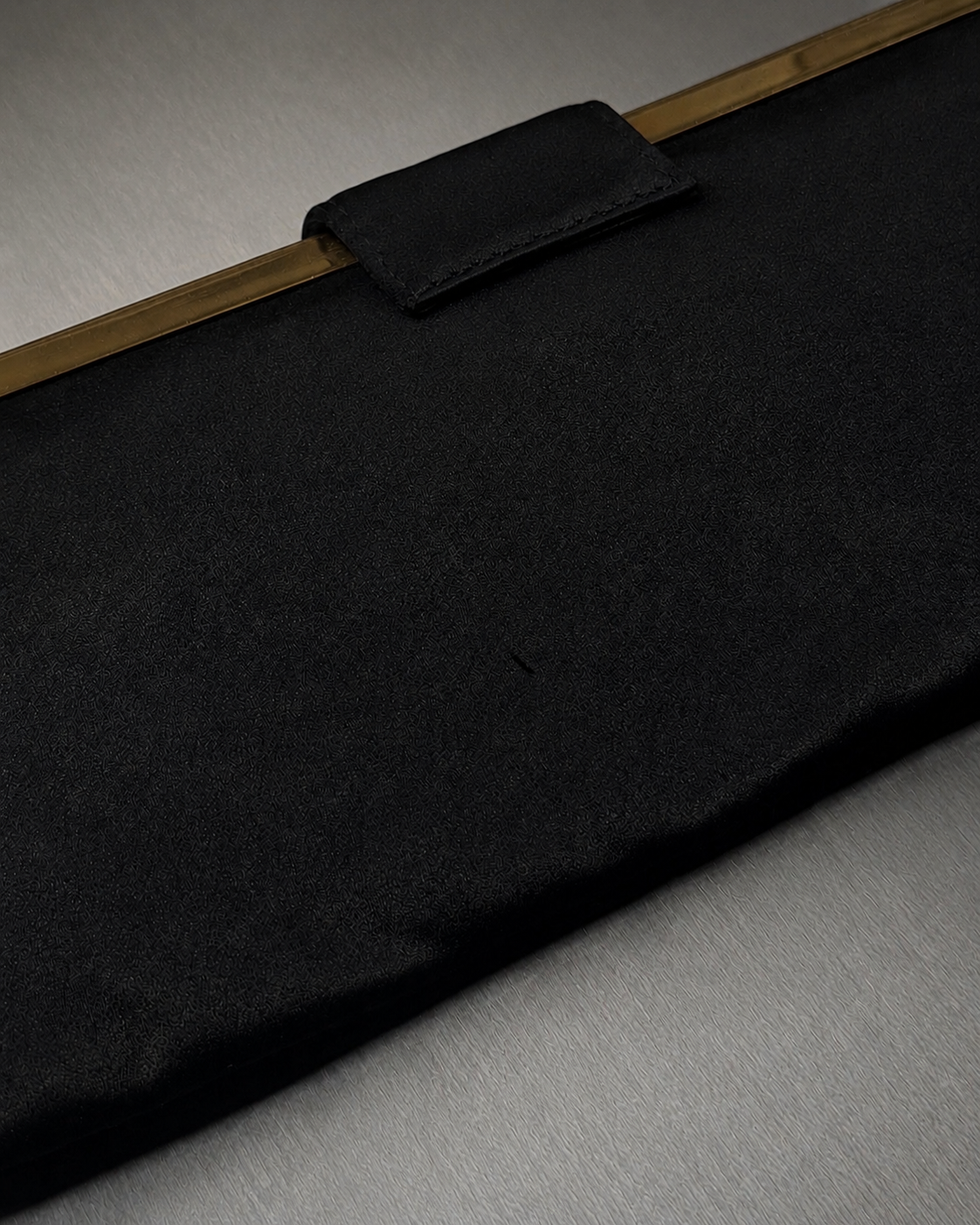 2000s Miu Miu Black Satin Frame Bag By Miuccia Prada