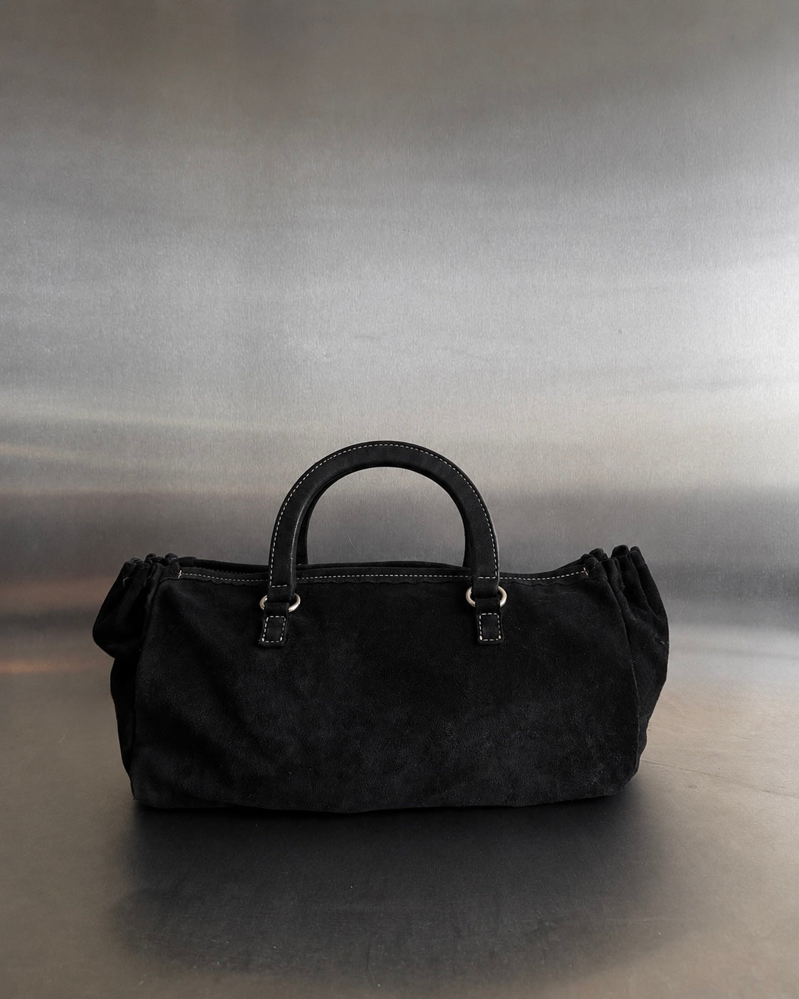 RARE 2000s Prada Camoscio Bow Handle Bag